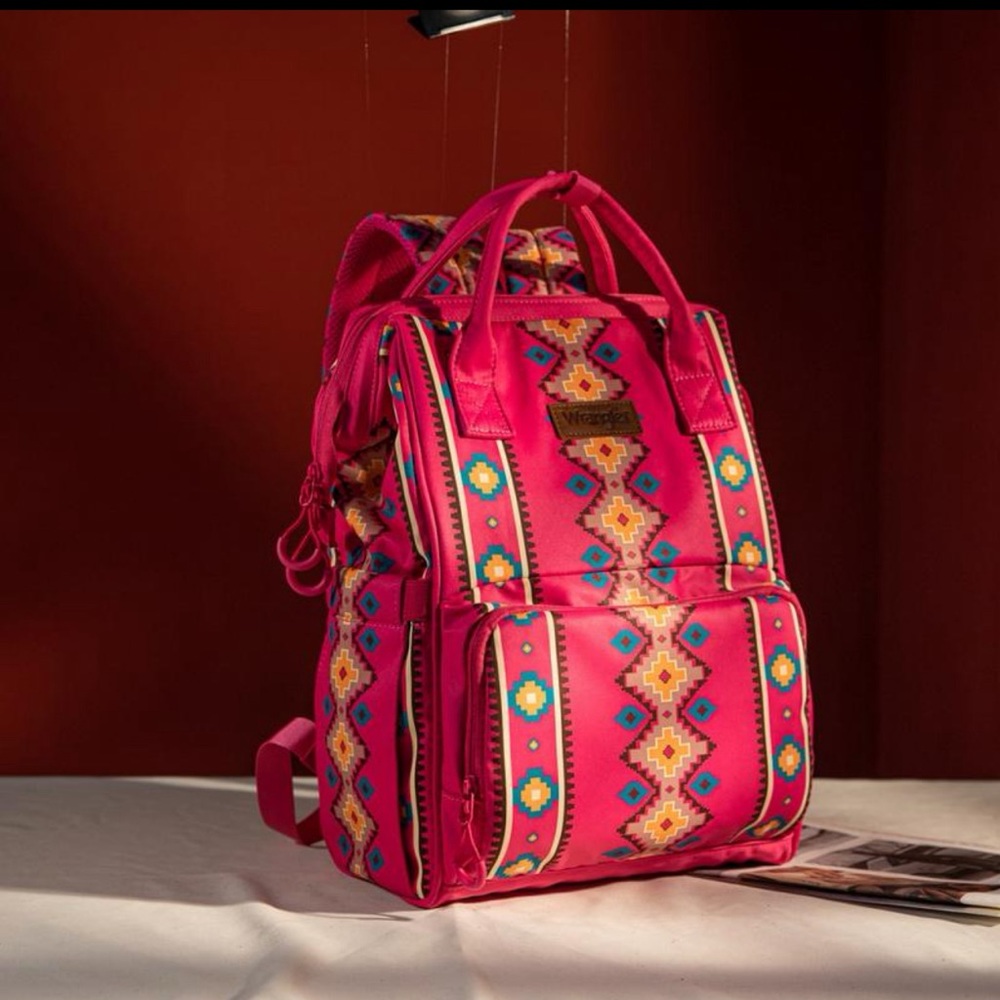 Brand, new, hot pink wrangler, backpack